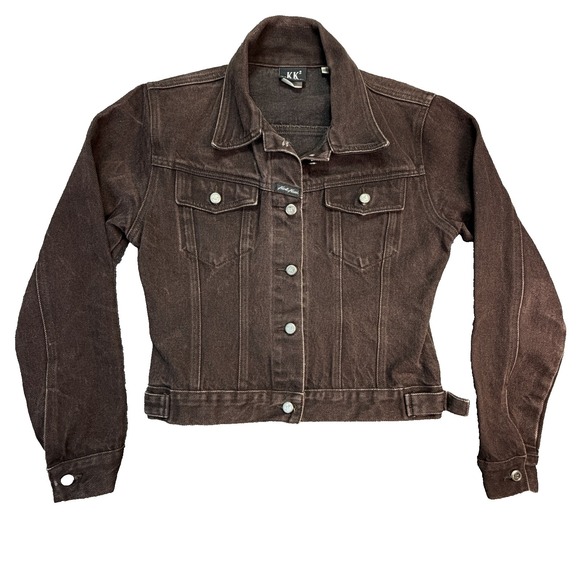 Karl Kani Other - Karl Kani Denim Jacket Vintage 90s Hip Hop Signature Brown 2Pac Grail Rare sz M